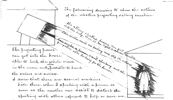 Drawing of Electric Projecting Killing Machine