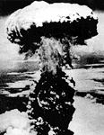 Atomic bomb mushroom cloud